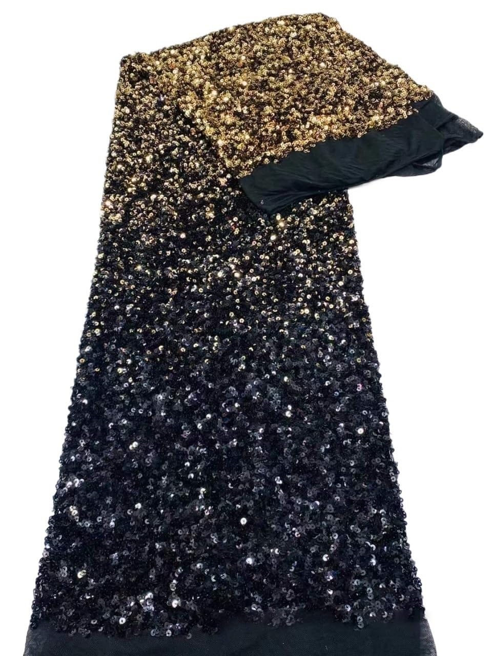 Tissu à paillettes dégradées pour structurer vos costumes sans déformation - 3