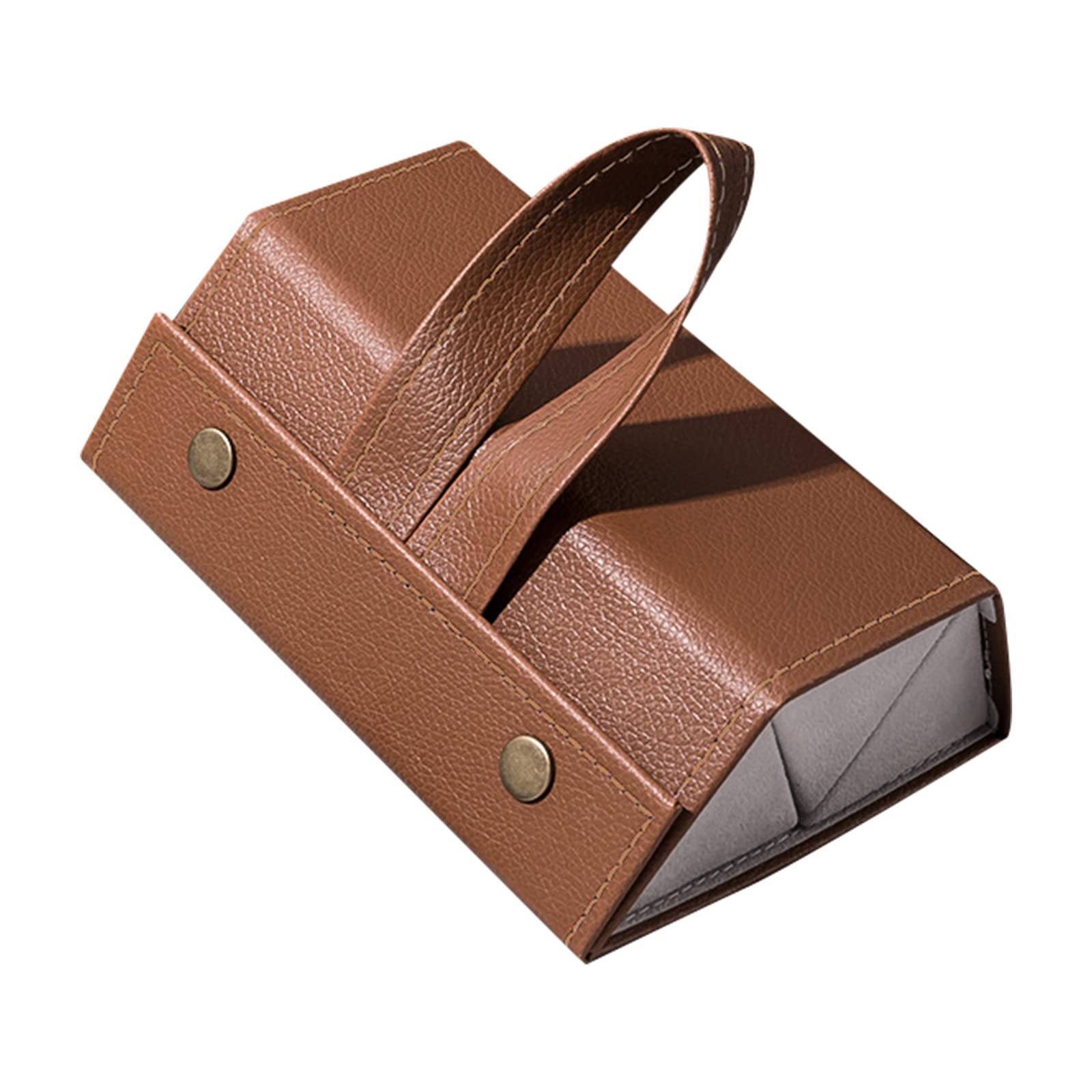 2 Custodie Rigide Per Occhiali In Pelle PU Con Panno Pulizia - Design Glitterato Per Donne E Bambini - Foto 10