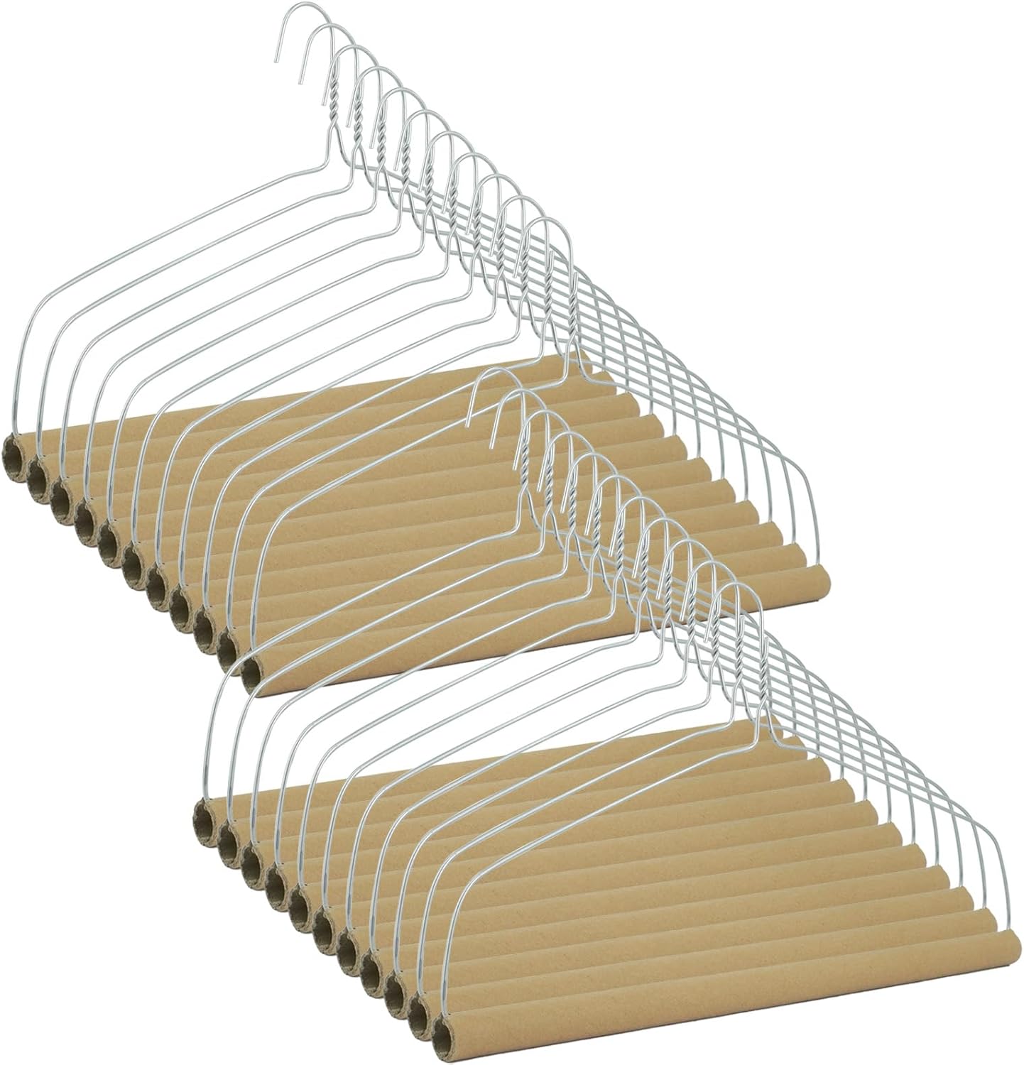 22 Pcs Dry Cleaner Hangers 18" Tablecloth and Drapery Hangers with Strong 10.5 Gauge Wire for Blankets, Curtain, Tablecloths, Heavy Items