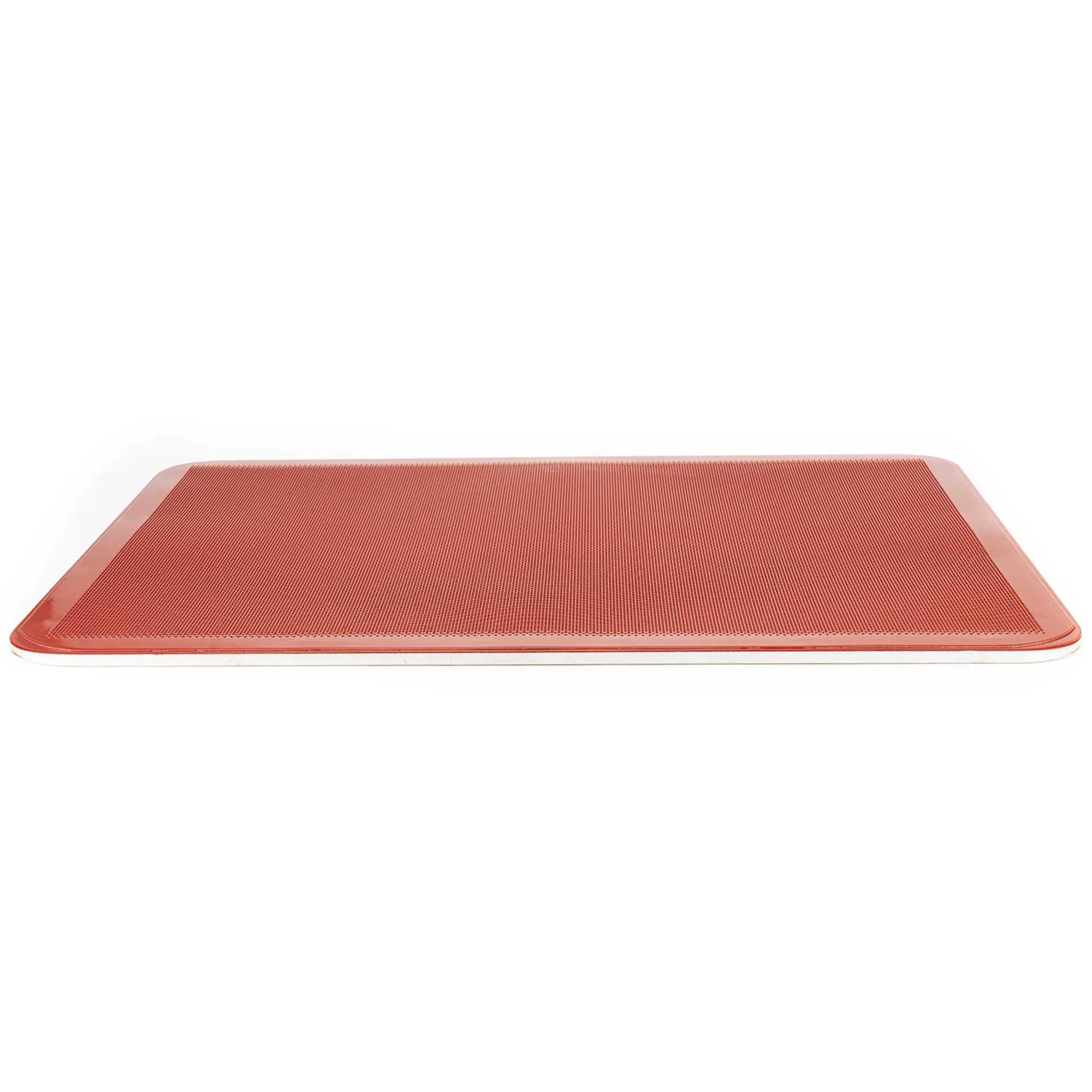 MBH - Confezione da 5 Teglie Lisce Perforate 60x40 cm con Rivestimento in Silicone per Panetteria e Pasticceria. Teglie in Alluminio Antiaderenti con Bordi Arrotondati per Forno Professionale.