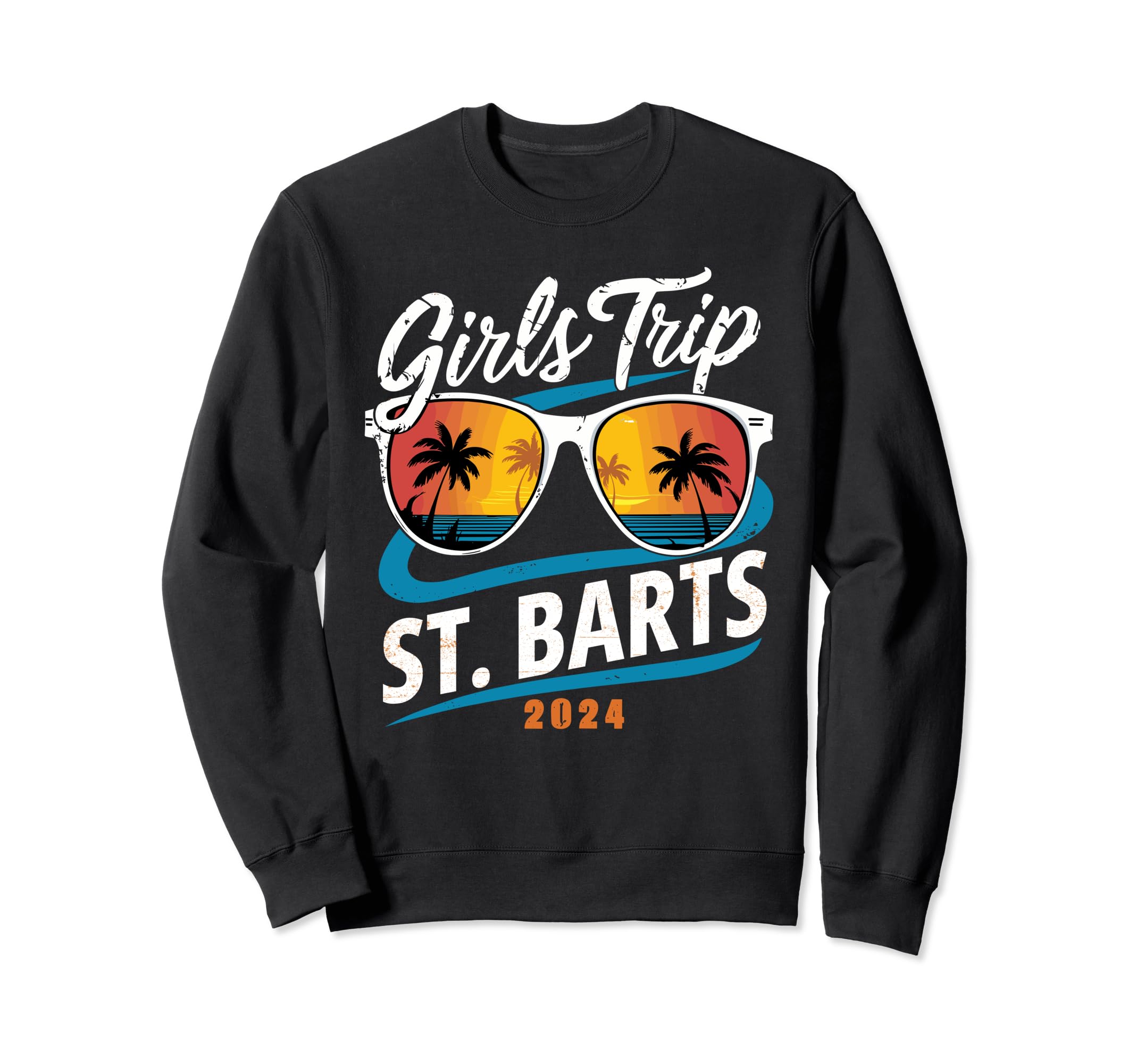 Girls Trip St Barts 2024 Beach Sunset Sweatshirt