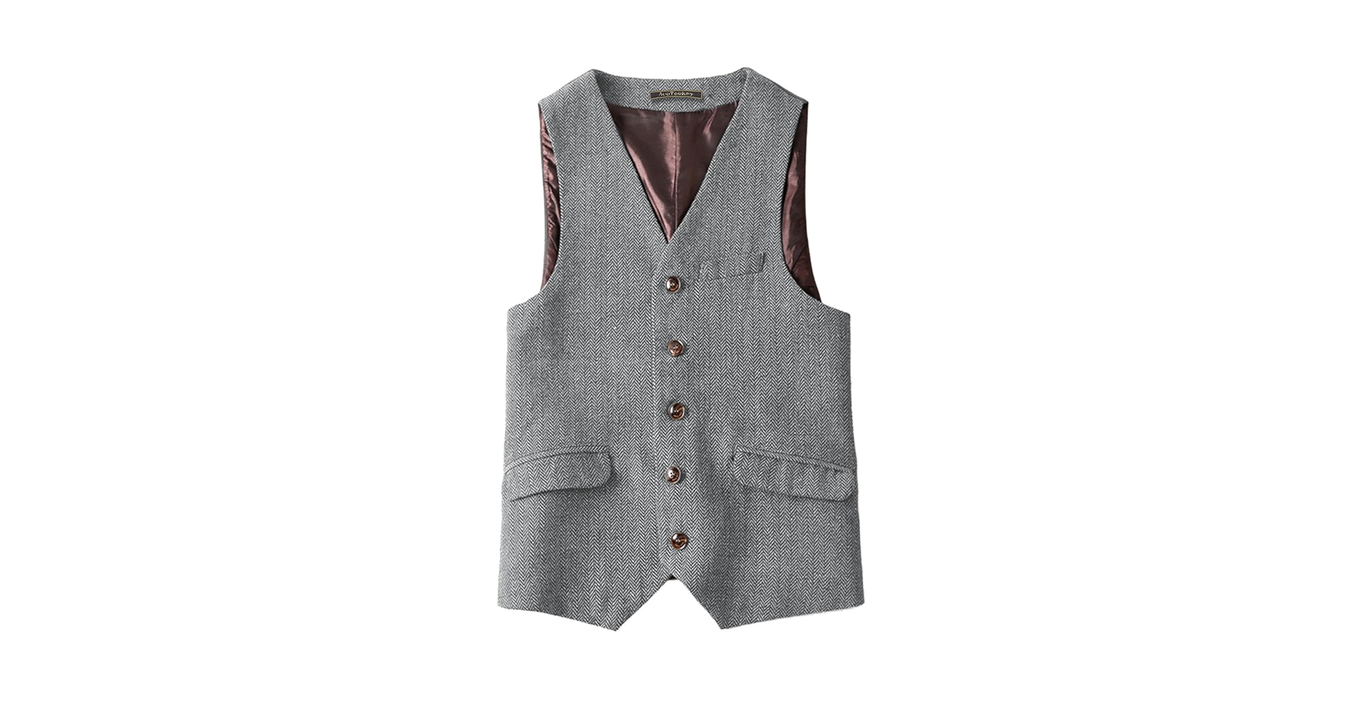 Amazon.com: AeoTeokey Mens Classic Wool Tweed Suit Vest