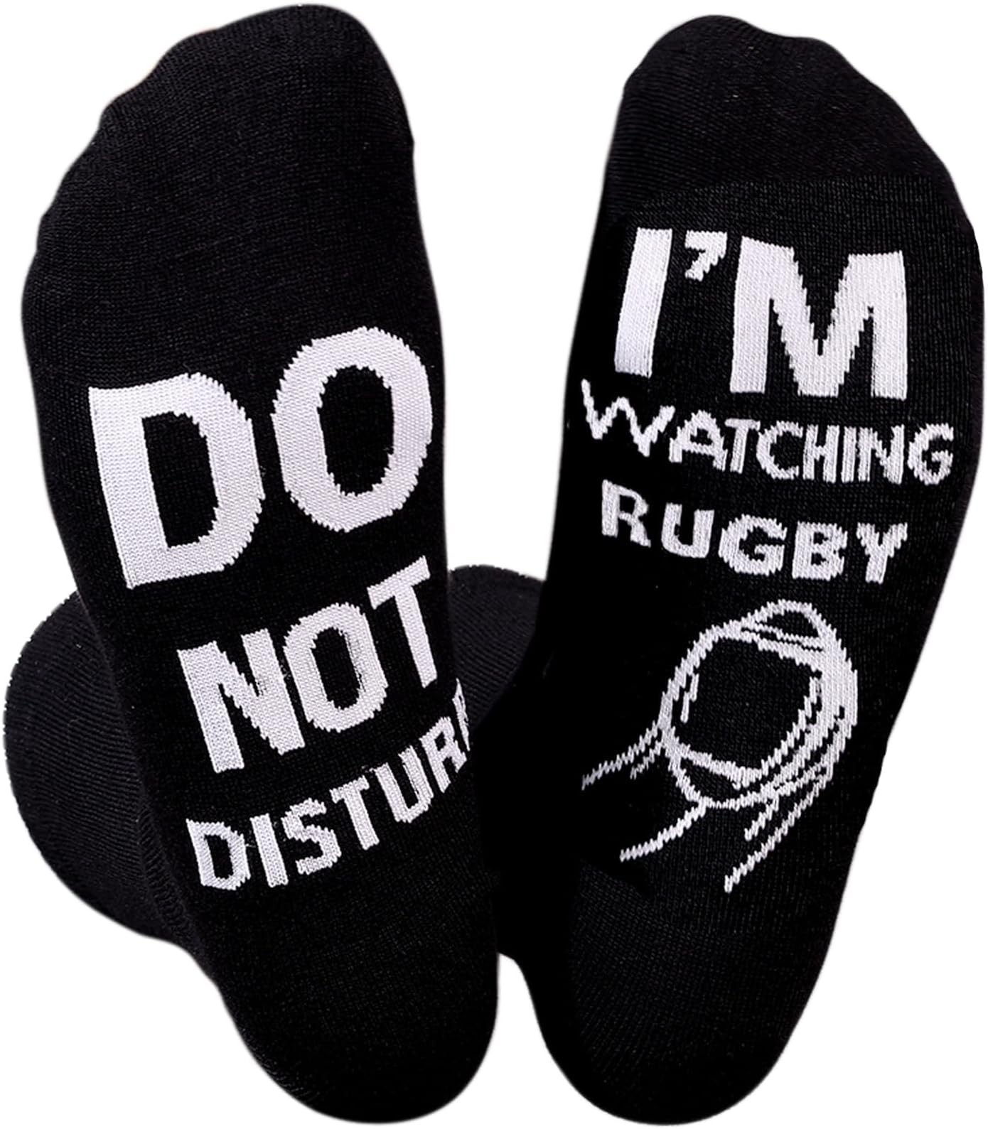 Do Not Disturb I'm Watching Football or Rugby' Socks Novelty Funny Socks for Men Women Rugby Football Lovers Gifts…