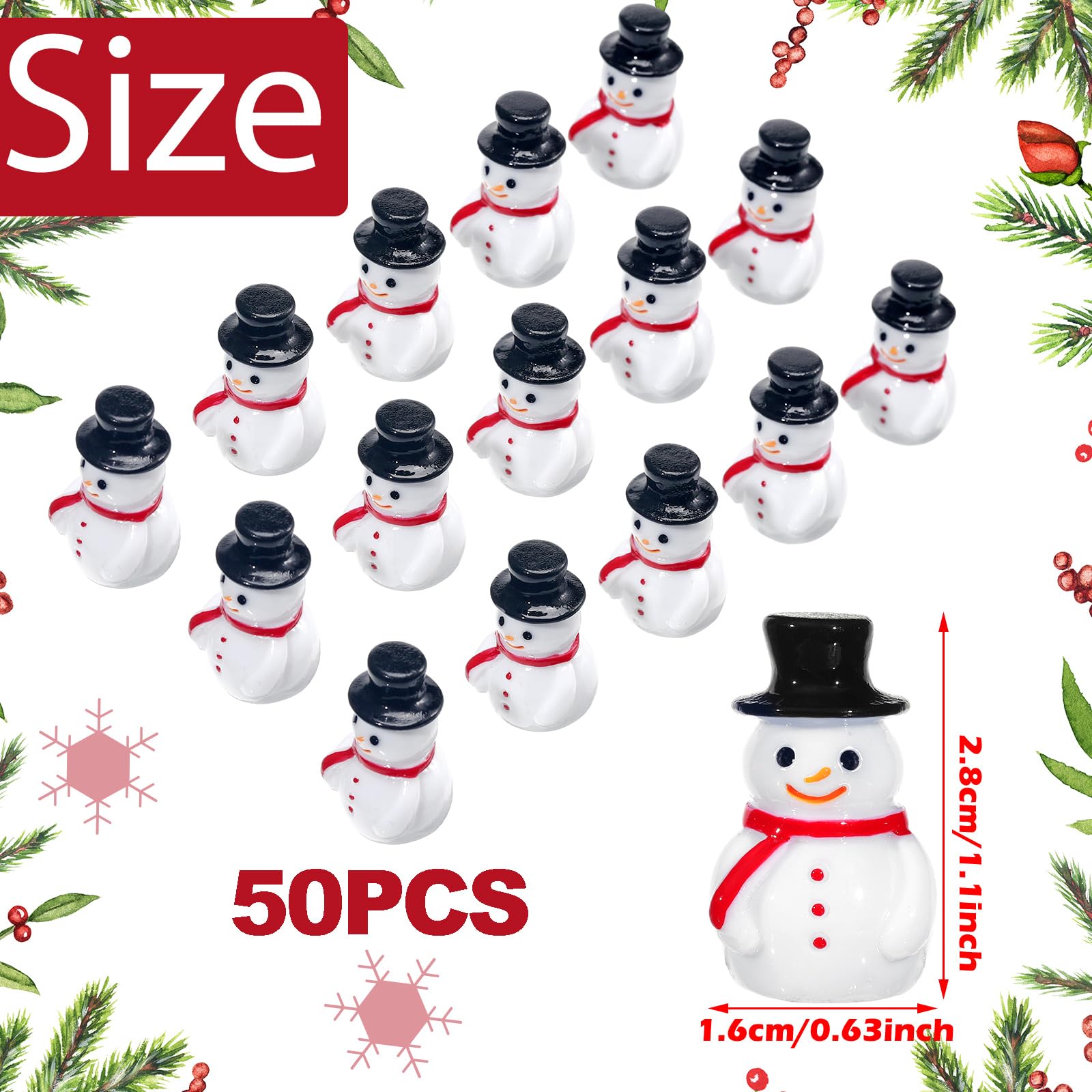 BELLE VOUS Pupazzi Di Neve Decorativi 4 Pezzi: Le Faccine Buffe Del Natale Per La Tua Casa