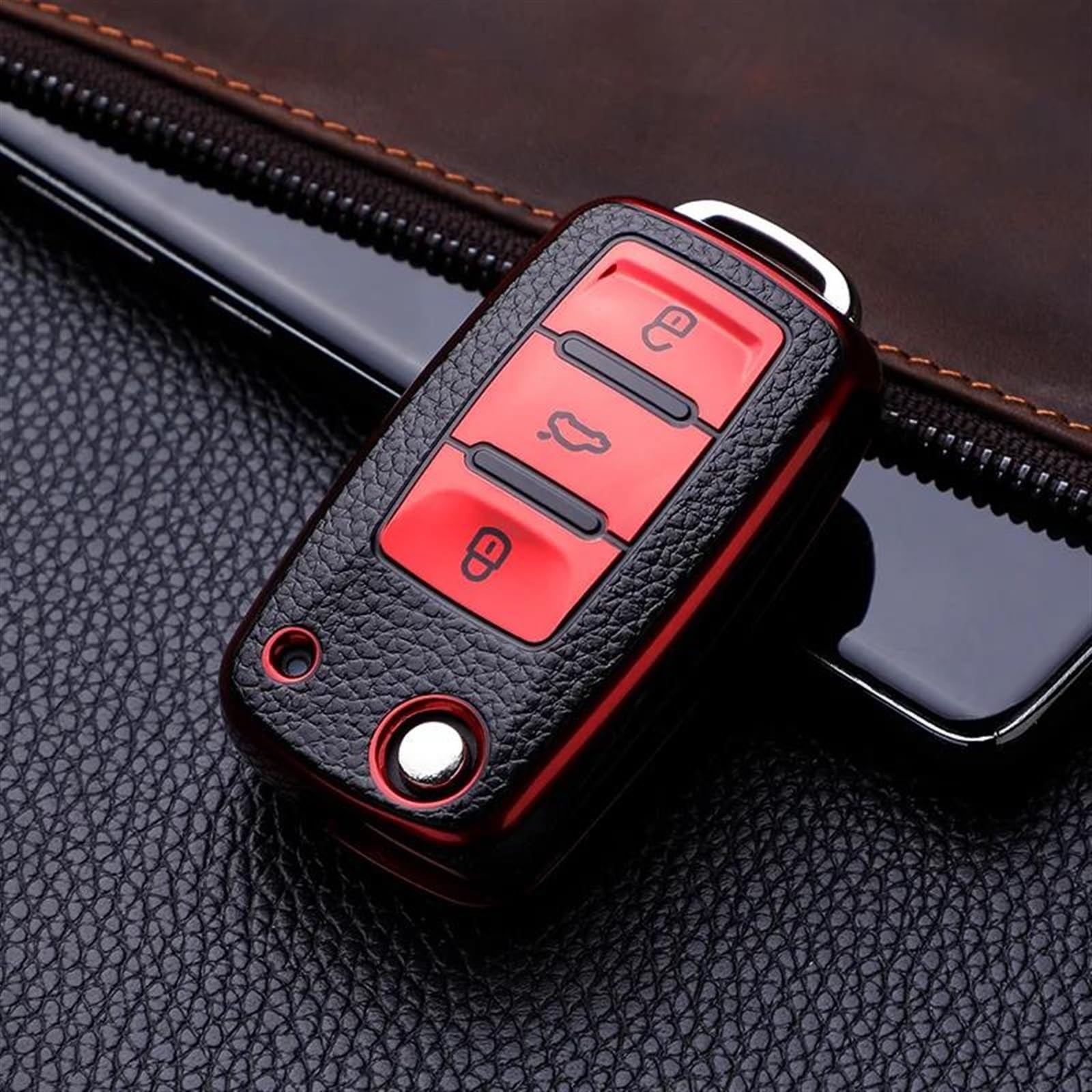 Étui clé pour Skoda Octavia coque décorative haute finition pour télécommande