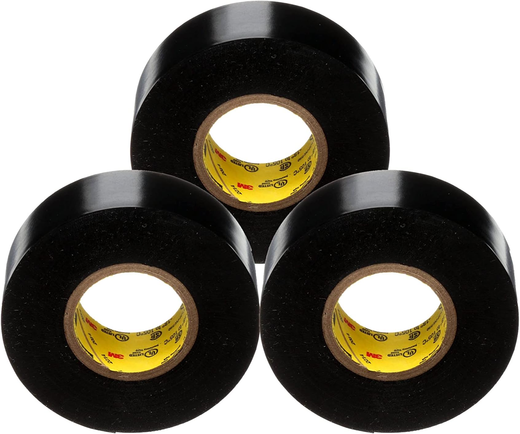 Scotch 6132-BA-10 Super 33+ Vinyl Electrical Tape.75-Inch x 66-Foot, Pack of 10, Black, 10 Roll