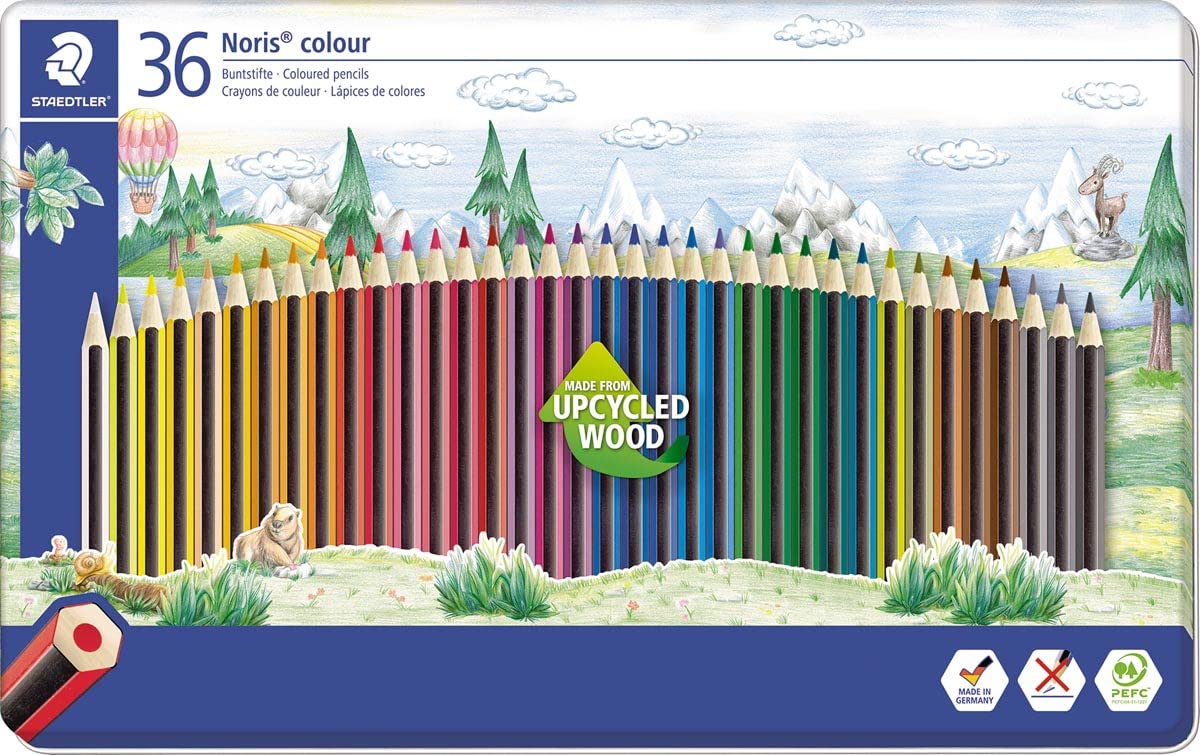 STAEDTLER Noris Colour Buntstifte, mehrfarbig, 3 Stück