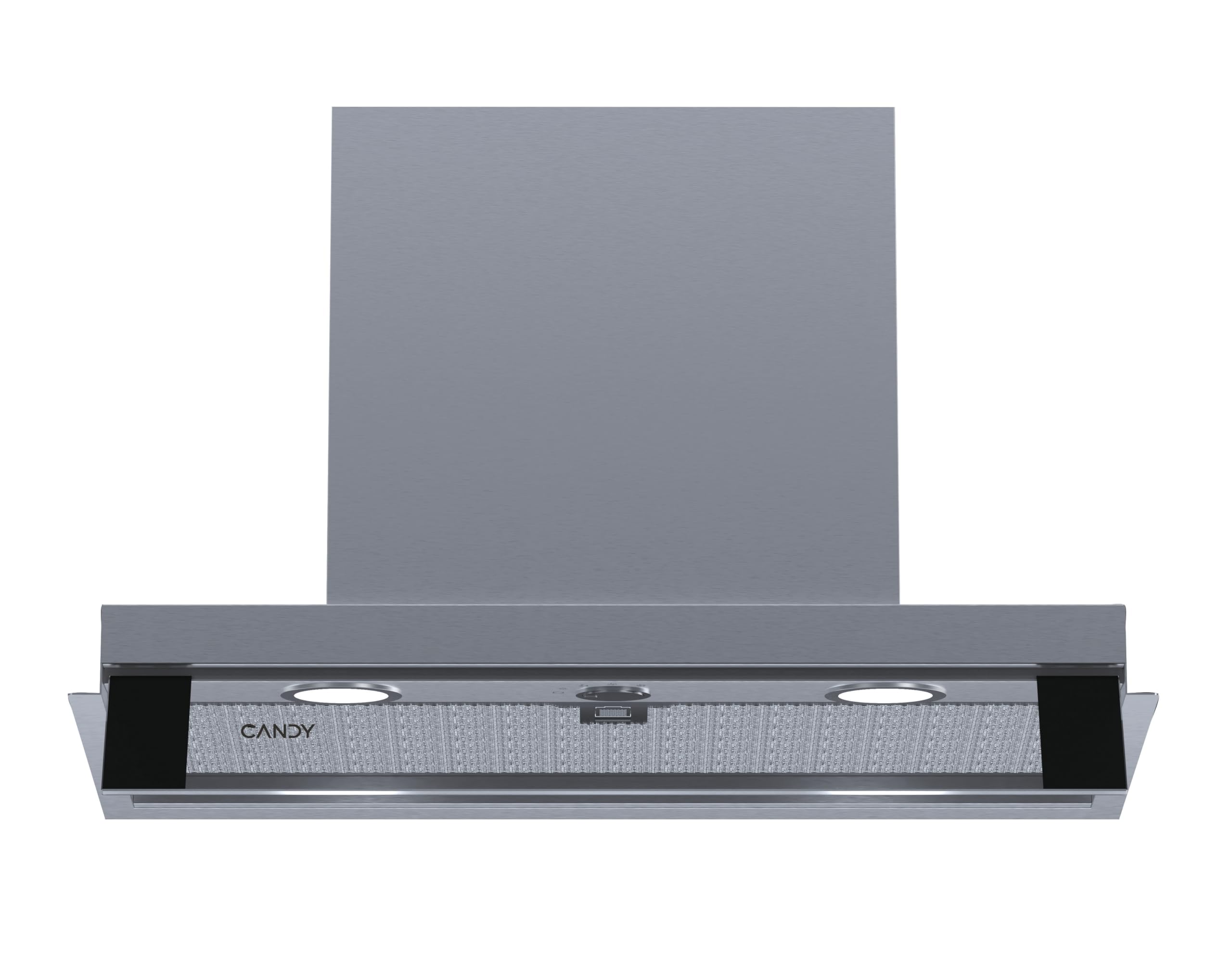 Candy CPY6MXVGG, Campana Integrada 60 CM, 3 Niveles de Potencia, 620 M3/H, Válvula Antiretorno, Filtro de Carbón, Filtro antigrasa de aluminio, Iluminación LED, 69DB, Inox