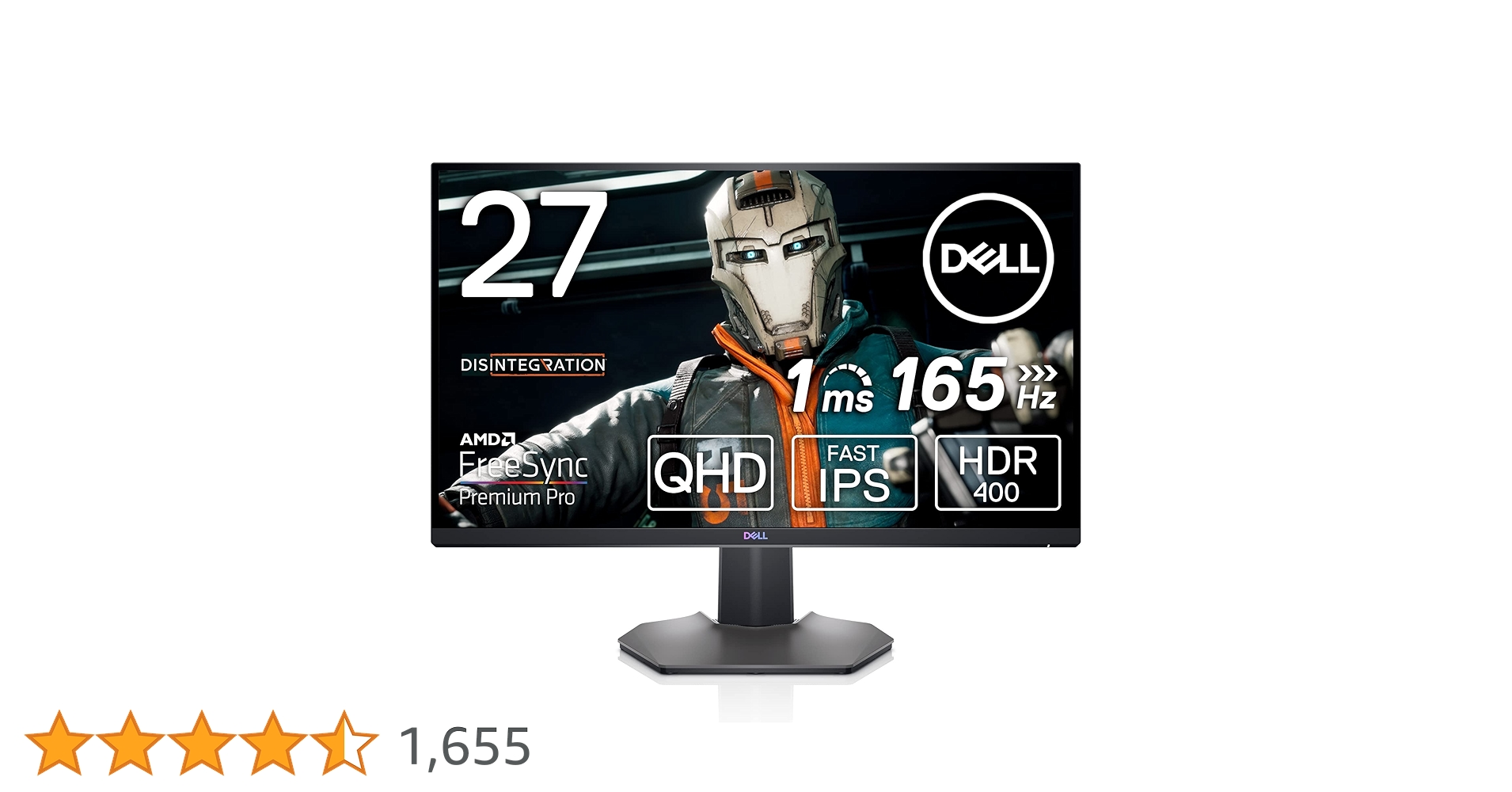 DELL wqhd 27インチモニター165Hz S2721DGF デル、WQHD/165Hz駆動の27型ゲーミングディスプレイ「S2721DGF