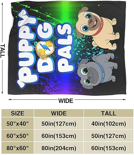 Miniatura 3 de Manta de franela con impresión 3D de Puppy Dog Lovely Pals, súper suave, hipoalergénica, para la sala de estar y cálida colcha de aire acondicionado