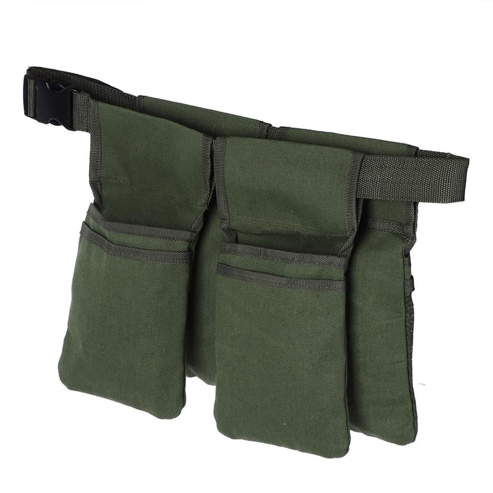 Organisateur de rangement pour outils de jardin en toile avec sacoche de taille