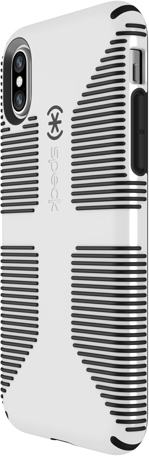 Speck Products CandyShell Grip Cell Phone Case for iPhone XS/iPhone X - White/Black