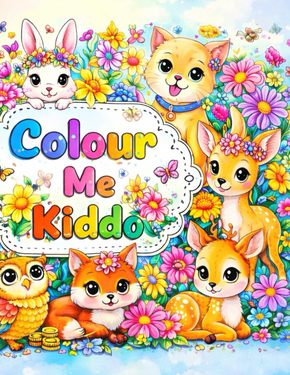Colour Me Kiddo: Fun Animal Colouring Book for Kids Ages 4–8