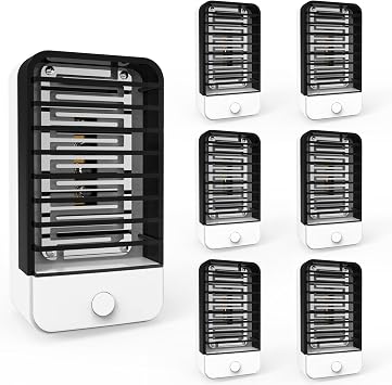 Plug in Bug Zapper Indoor Mosquito Killer, Electronic Mosquito Zappers Gnat Zapper with LED Light for Patio, Bedroom, Kitchen, Office, Baby Room 6 Packs
