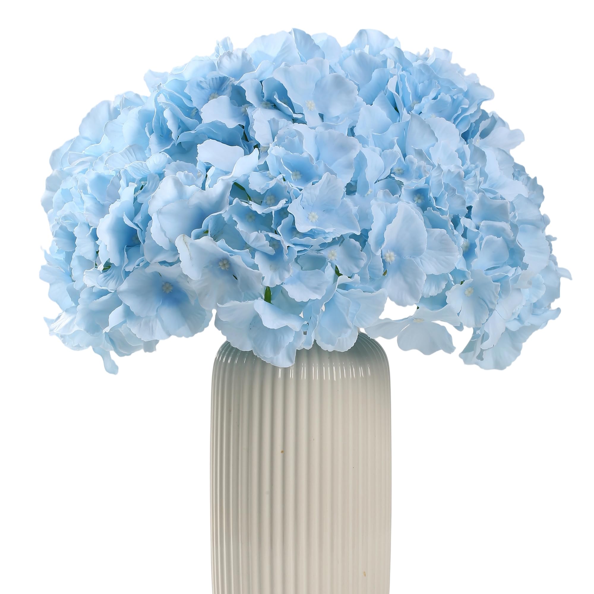 Kunstbloemen boeket met witte hortensia