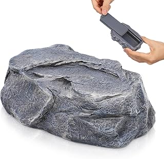 Veemoon Fake Rock Key Hider Outdoor Hidden Key Holder for Outside Garden Holder with Hidden Compartment for Spare Keys and Small Items Home Decor 4.33 X 2.75 X 1.57 in