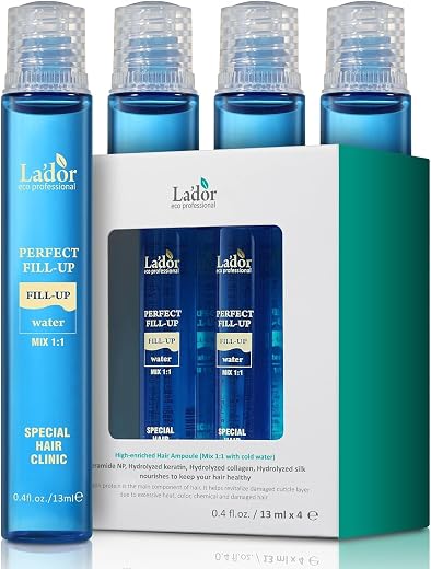 LADOR Perfect Hair Fill Up 3 Seconds Intensive Keratin Hair Mask Rinse Off Treatment for Bleached Frizzy Damaged Dry Hair,...