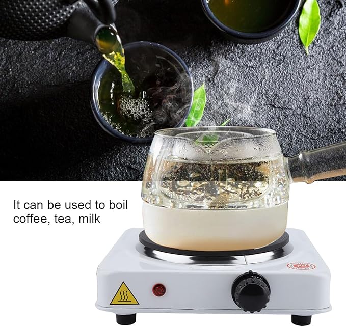 Estufa Eléctrica 1000W Blanca para Café, Té y Leche miniatura 6