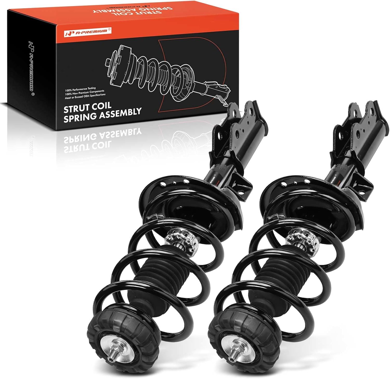 A-Premium Front Struts Compatible with Cadillac SRX 2010-2016, w/o Electronic Adjustable Susp - 2x Replacement Suspension Complete Strut Assembly Shock with Coil Spring