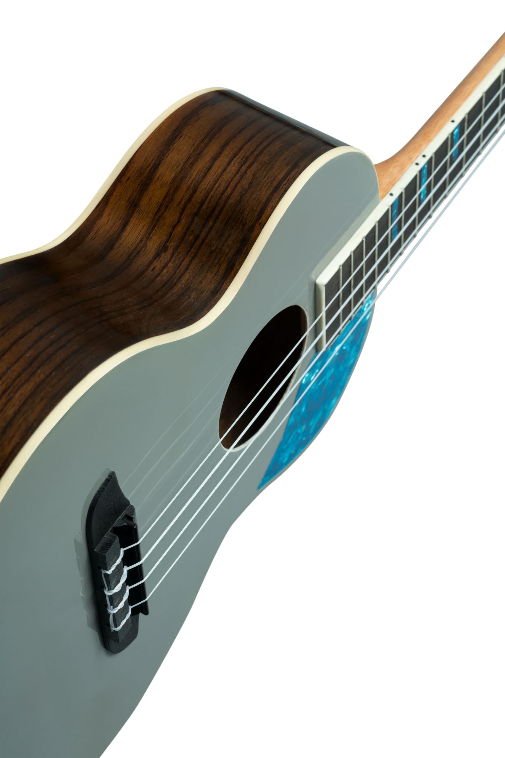 Ortega Guitars Ukulele Tenore Acustico – Ghost Series – Gig Bag Inclusa – Abete Rosso, Grey (RUGH-PLT)