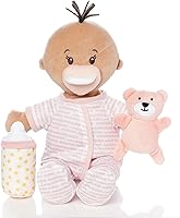 Manhattan Toy Wee Baby Stella 12" Beige Sleepy Time Scented Soft Doll Set with Magnetic Pacifier, Bottle, Bear & Book