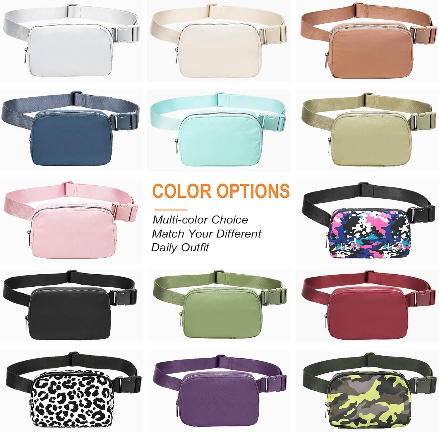 Crossbody Fanny Packs Mini Belt Bag Running Waist Packs 1L : Sports & Outdoors