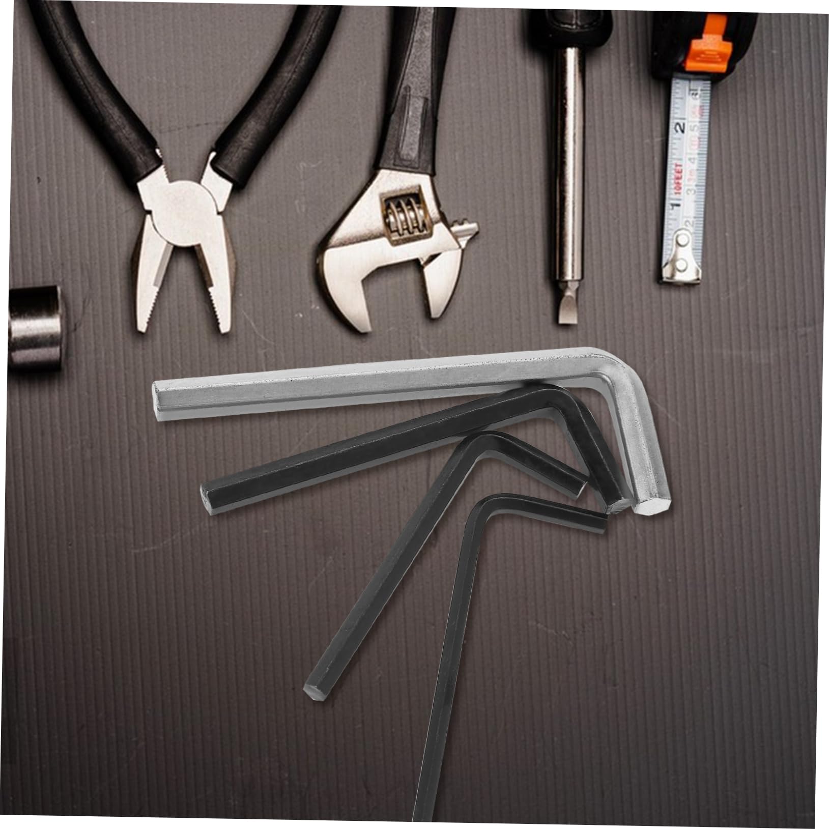 Angoily 1Set Wrench Shaped Hexagon Key for Bike Repairs Durable Finish Internal Design for Enhanced Grip and Longevity