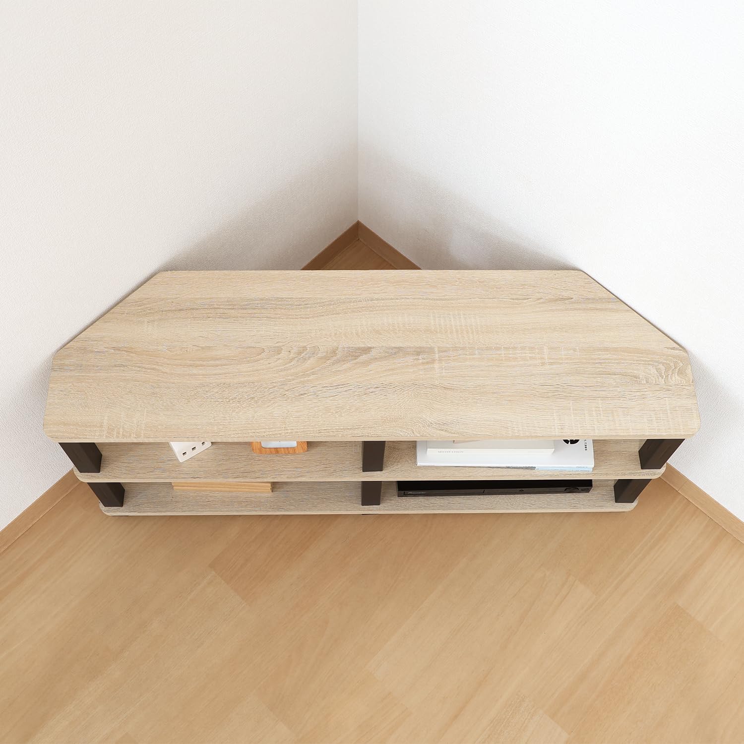 Amazon.co.jp: 不二貿易 テレビ台 コーナータイプ 工具不要で組み立て