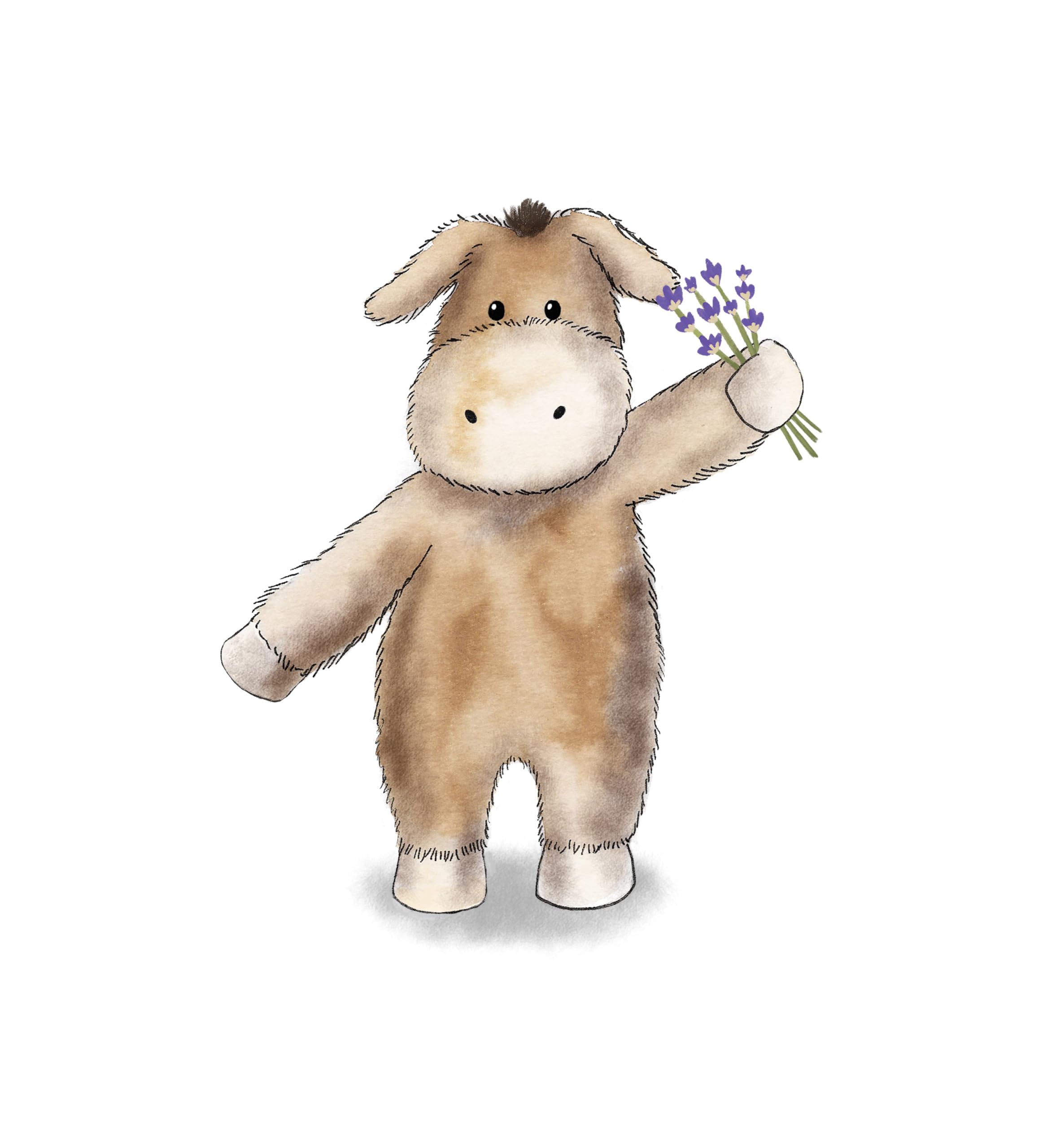 Warmies Peluche Asinello Borsa di Grano Riscaldabile al Microonde, Orsetto Coccoloso Riscaldabile Leggermente Profumato con Lavanda Francese, Rilassamento e Sollievo Caldo