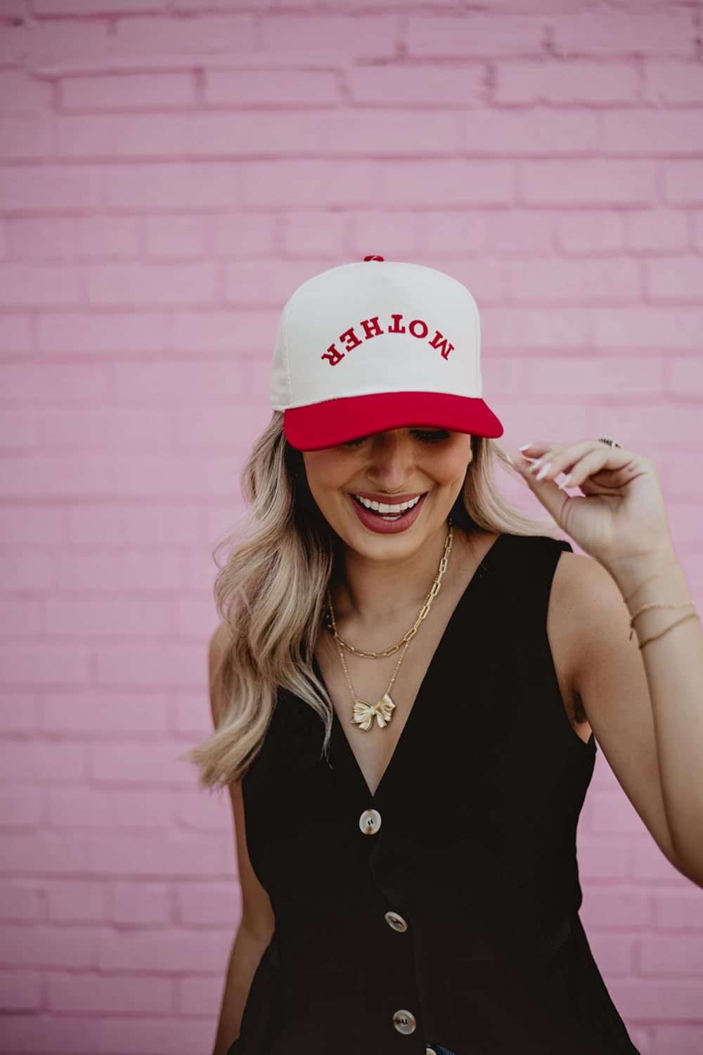 KATYDID 母亲倒置帽 - 两色复古帽 -...