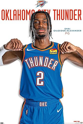 Trends International NBA Oklahoma City Thunder - Póster de pared de la serie 23 de Shai Gilgeous-Alexander