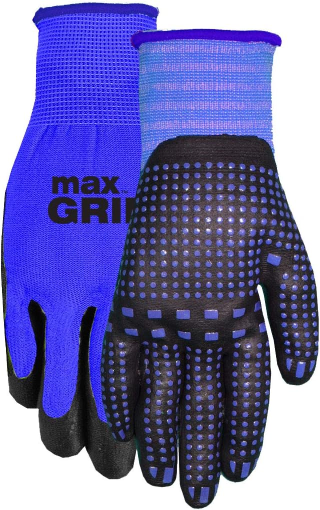 Midwest 94BLP12-LX-00 Max Grip 12pr Pack, Mens large, Blue