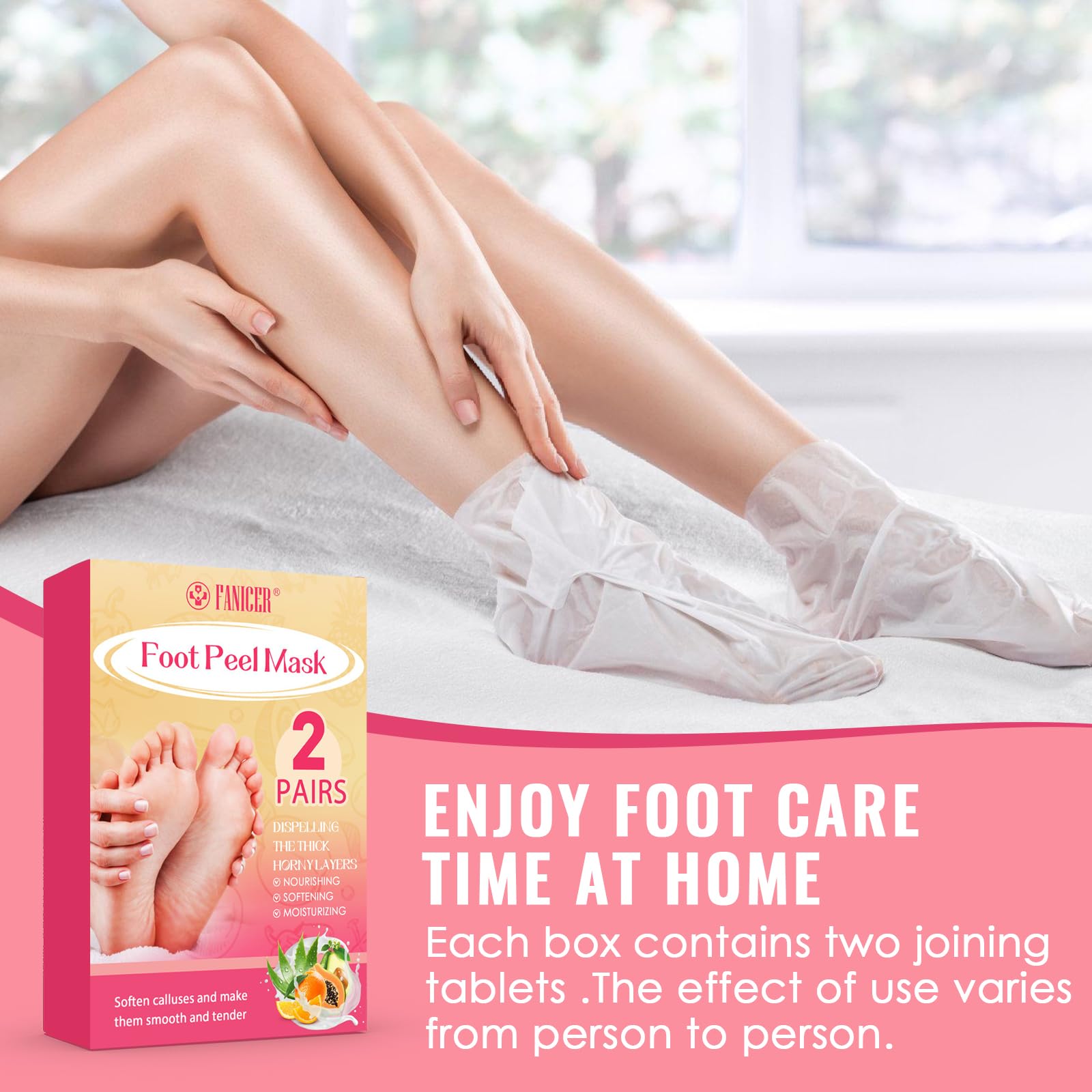 2 Paires Masque Pieds Peeling Exfoliant, Masque Peeling Pieds, Masque Hydratant Pieds Pour Callosités, Crevasses et Pieds Secs, Soin Pied et Callus Peeling Pieds Femmes & Hommes (Aloe Vera + Avocat)