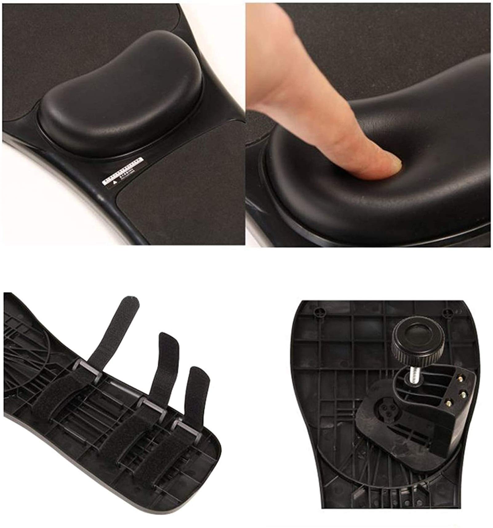 ZYHA Tappetino per Mouse bracciolo,Stai Seduto,Comodo e Senza Sforzo Tappetino per Mouse ergonomico con bracciolo/Tappetino con Morsetto per bracciolo di Sedia o scrivania