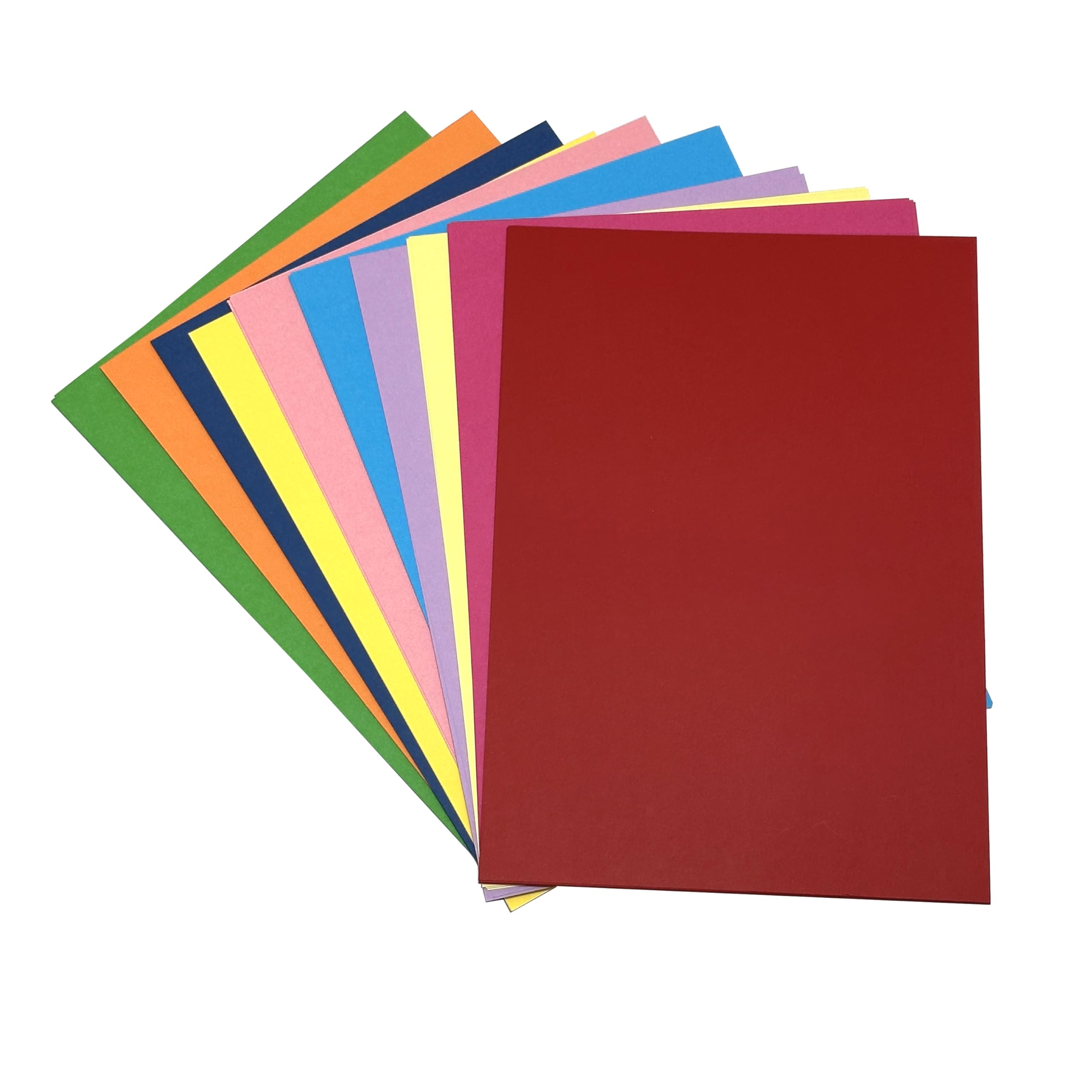 A4 Rainbow Craft Cards 220gsm Pack of 50 Double Sided Cardstock for Art Crafts Scrapbooking Card Making DIY Projects School Activities - Image 3