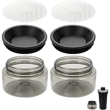 Base Container for Stanley Vitalize Shaker Bottle 20 oz, Clear Black 2Pcs