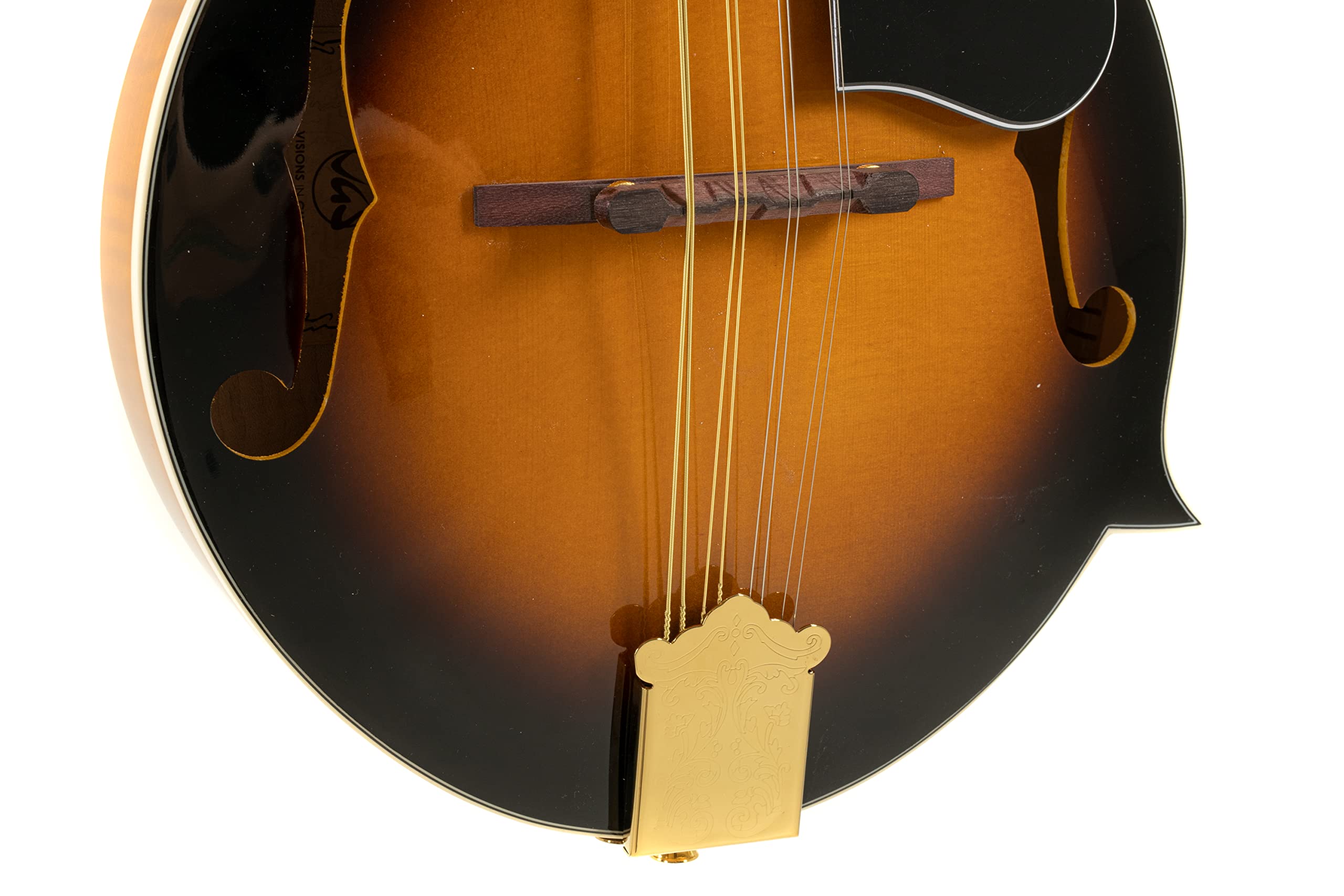 GEWA Mandolino F-2 Premium - Tavola armonica in abete massello - Fondo/fasce in acero massello - Fondo marezzato - Incl. custodia Premium - Finitura lucida Vintage Sunburst