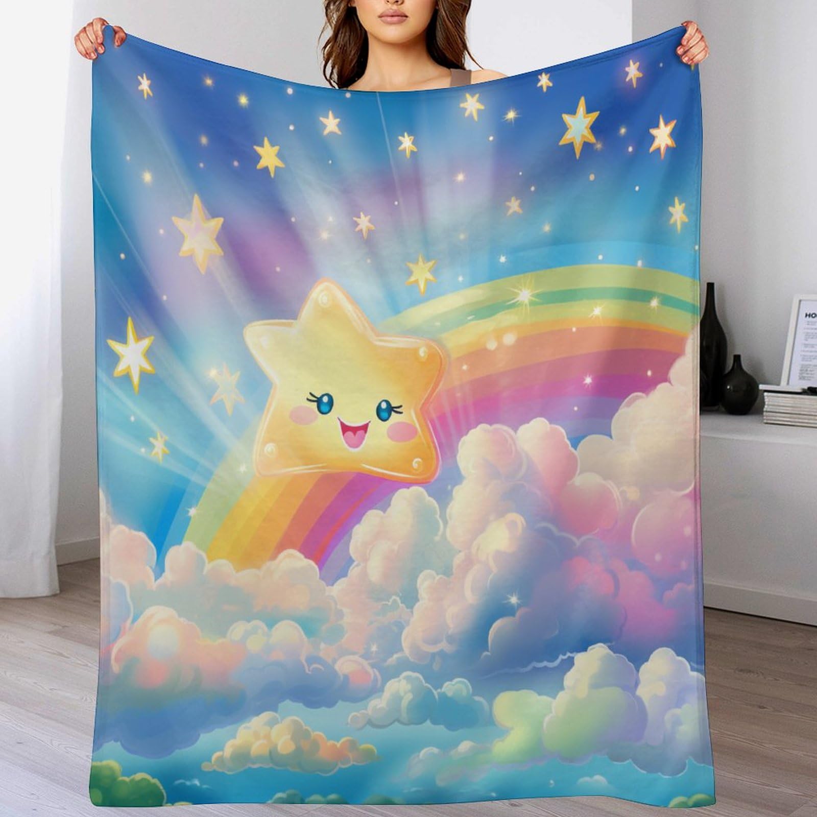 Couverture Polaire Flannel Légère Contre le Froid sur Lit et Canapé