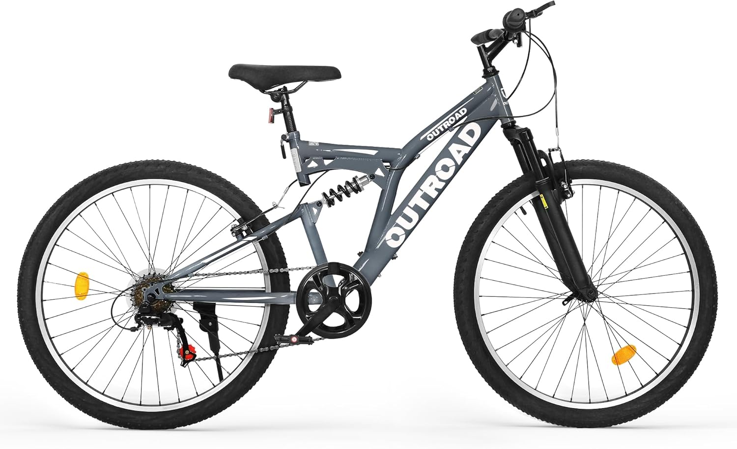 Mountain Bike for Adult Men Women, 26 Inch 7 Speed Mountian Bicycle with Dual Full Suspension, Dual V Brake MTB Bicycle, Multiple Colors