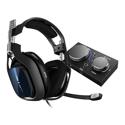 ASTRO Gaming Certified Manufacturer Refurbished A40 TR Wired Headset + MixAmp Pro TR with Dolby Audio for Playstation 5, Playstation 4, PC, Mac -