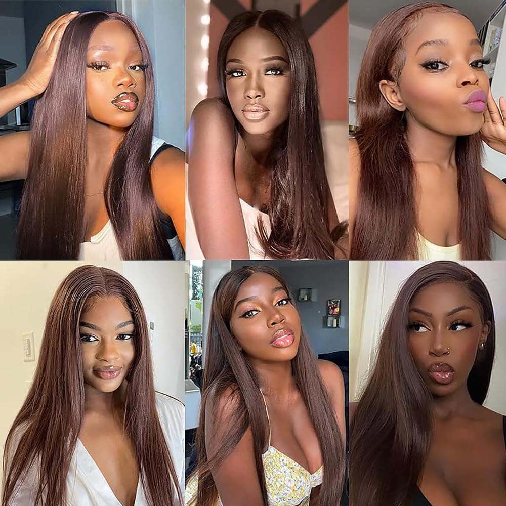 30 Zoll Clip in Extensions pravé vlasy Silky Straight Human Hair Extensions Clip in Invisible Hairpin #4 Chocolate Brown 7pz 76 cm 120g Unprocessed Remy Hair for Women