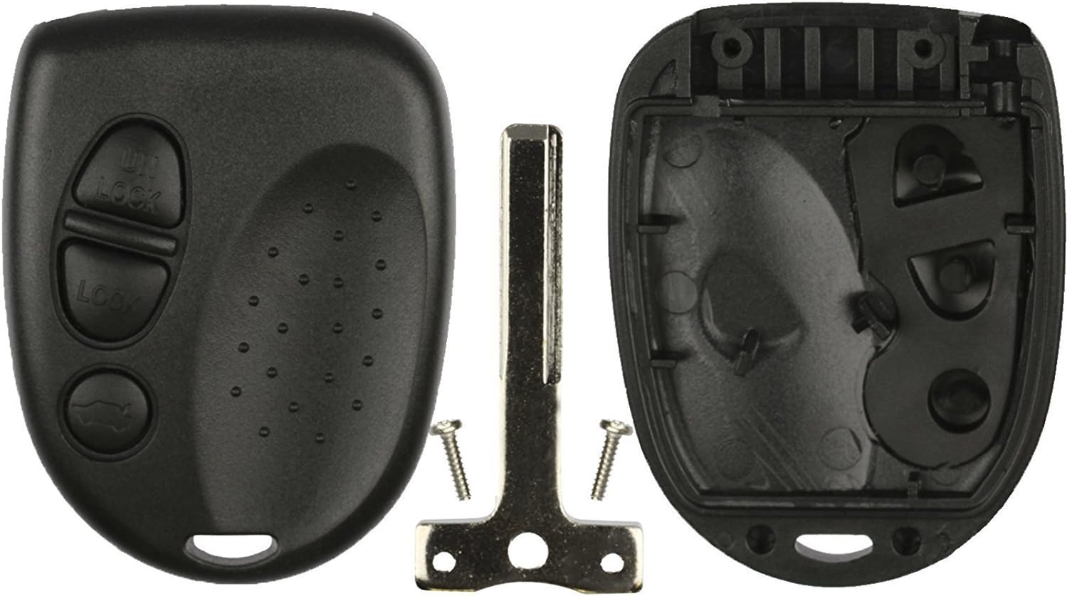 Replacement Keyless Entry Remote Case - Easy Shell Swap For Car Key Fobs (No Electronics Included)