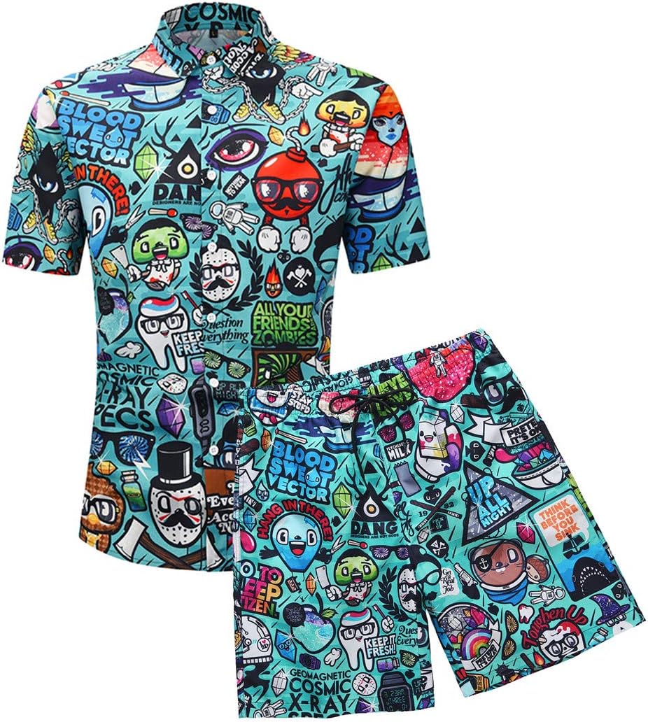Short Sleeves Funny Printed Shirts 