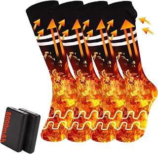 [LWXFYY] 【2足/1足入り】電熱ソックス 電熱靴下【45-75℃速暖&長時間12時間発熱】電気ソックス 電気靴下 360°サラウンド発熱 熱いつま先 ヒーターソックス スキー アウトドア 作業 ギフト 男女兼用 日本語説明書付き