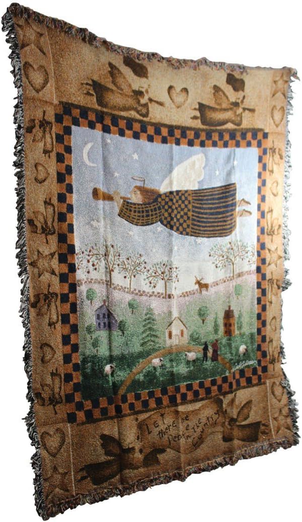 Afghan Polyester Cotton Throw Blanket for Home and Gym Usage Renovators Supply