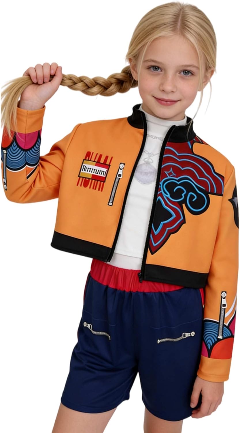 SAVITO Pop Idol Cosplay Costume Popular Singers Stage Costumes for Ages 3-12 Children's Costumes