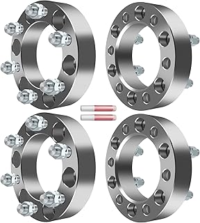 ECCPP 1.5"(38mm) 6x5.5 6x139.7mm to 6x139.7mm 6 Lug Wheel Spacers with 14x1.5 Studs 108mm CB Fit for 2002-2006 for Avalanche 2500 1994-2000 for C2500-2 Pair