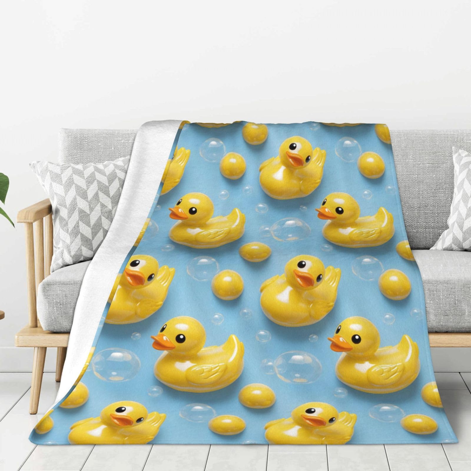 Couverture canard en flanelle pour des soirées cocooning douillettes