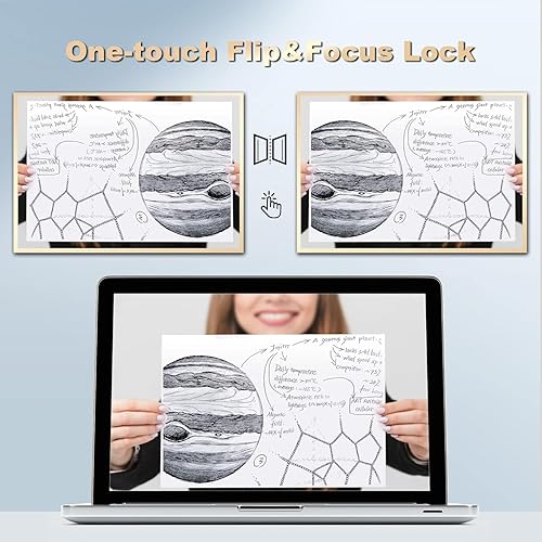 Miniatura 6 de JOYUSING Cámara de documentos 4K, 13MP para profesor, tamaño A3, enfoque automático, luz LED, OCR para Windows, perfecta para aprendizaje a