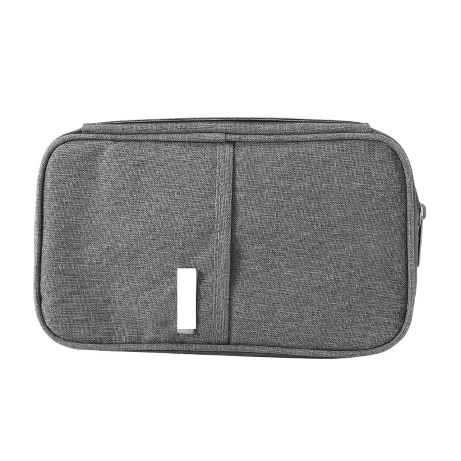 Porta passaporto familiare Accessori da viaggio unisex Custodia impermeabile for documenti carte di credito Per Domestico(GRAY)